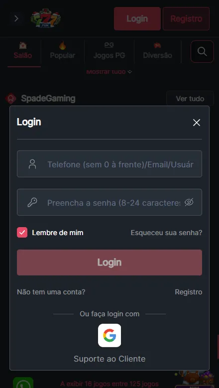 Login na 777bet Casino – acesse sua conta com segurança